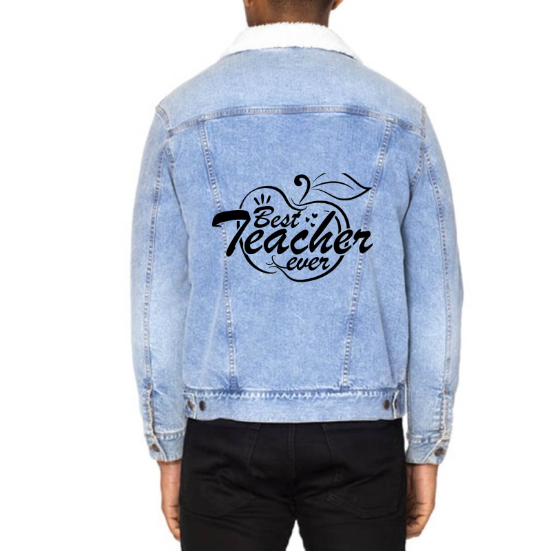 Apple Art Unisex Sherpa-Lined Denim Jacket by resaleberries875 | Artistshot