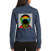 Astronaut Ladies Denim Jacket | Artistshot