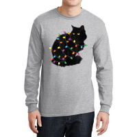 Black Cat Christmas Cat Mom Cat Dad Funny Xmas Cat Long Sleeve Shirts | Artistshot