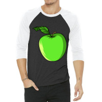 Apple - Fruit Health Gym Fitness 3/4 Sleeve Shirt | Artistshot