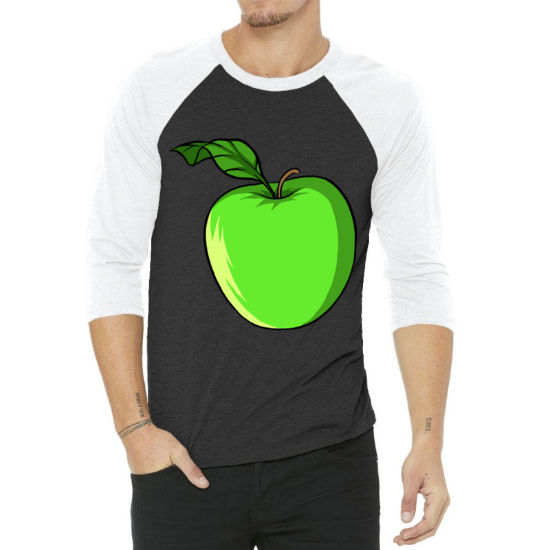 Apple - Fruit Health Gym Fitness 3/4 Sleeve Shirt by dealgummy642 | Artistshot