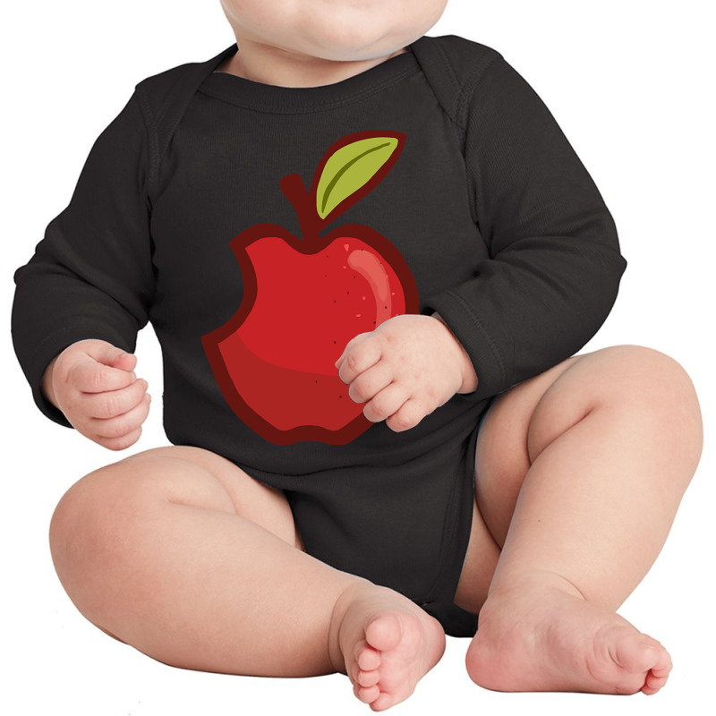 Apple Cartoon Long Sleeve Baby Bodysuit by resaleberries875 | Artistshot