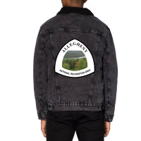 Allegheny National Recreation Area Trail Marker Unisex Sherpa-lined Denim Jacket | Artistshot