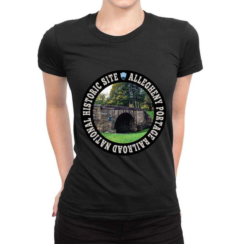 Allegheny Portage Railroad National Historic Site Circle Ladies Fitted T-Shirt by mysofiazo | Artistshot