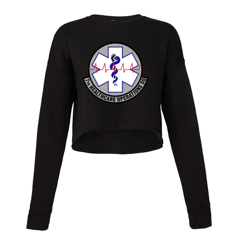 7 Healthcare Operations Squadron Afgsc (u.s. Air Force) Cropped Sweater | Artistshot