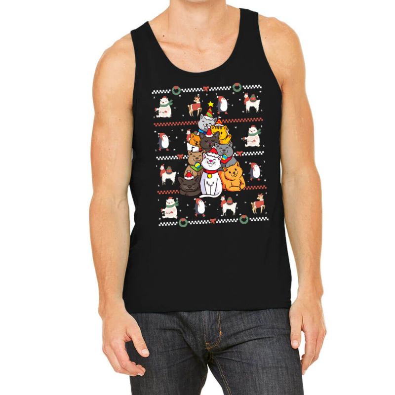 Cat Tree Cat   Cat Tree Christmas Tank Top | Artistshot