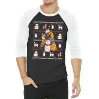 Cat Tree Cat   Cat Tree Christmas 3/4 Sleeve Shirt | Artistshot