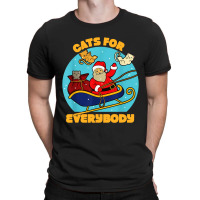 Cats For Everybody Christmas Cat T-shirt | Artistshot