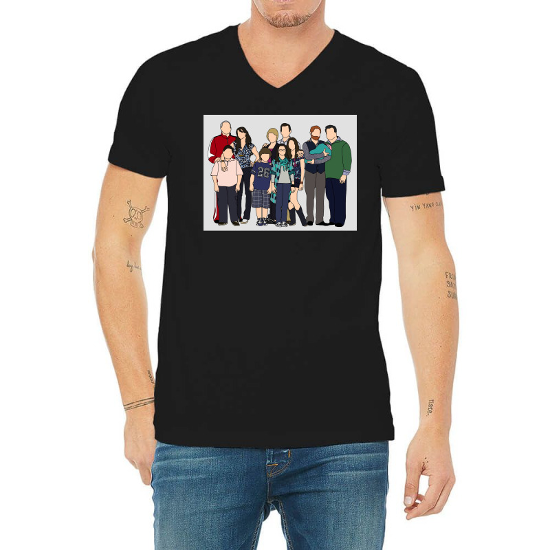 Modernfamily Poster Girl V-neck Tee | Artistshot