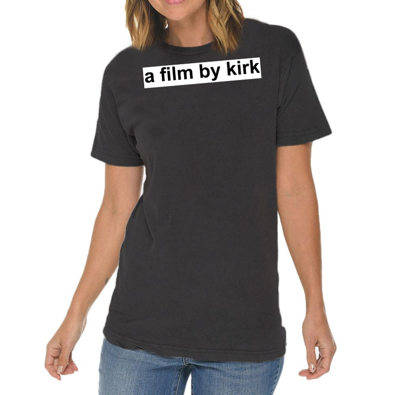 Of A By Kirk Black Font Poster Girl Vintage T-shirt | Artistshot