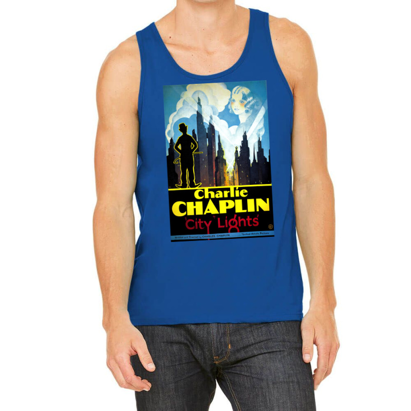 Charlie Chaplin, City Lights, 1931 Theatrical Release Poster Classic S Tank Top by kahuakalux4 | Artistshot