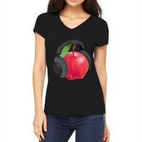 Apple Jammin Women's V-neck T-shirt | Artistshot