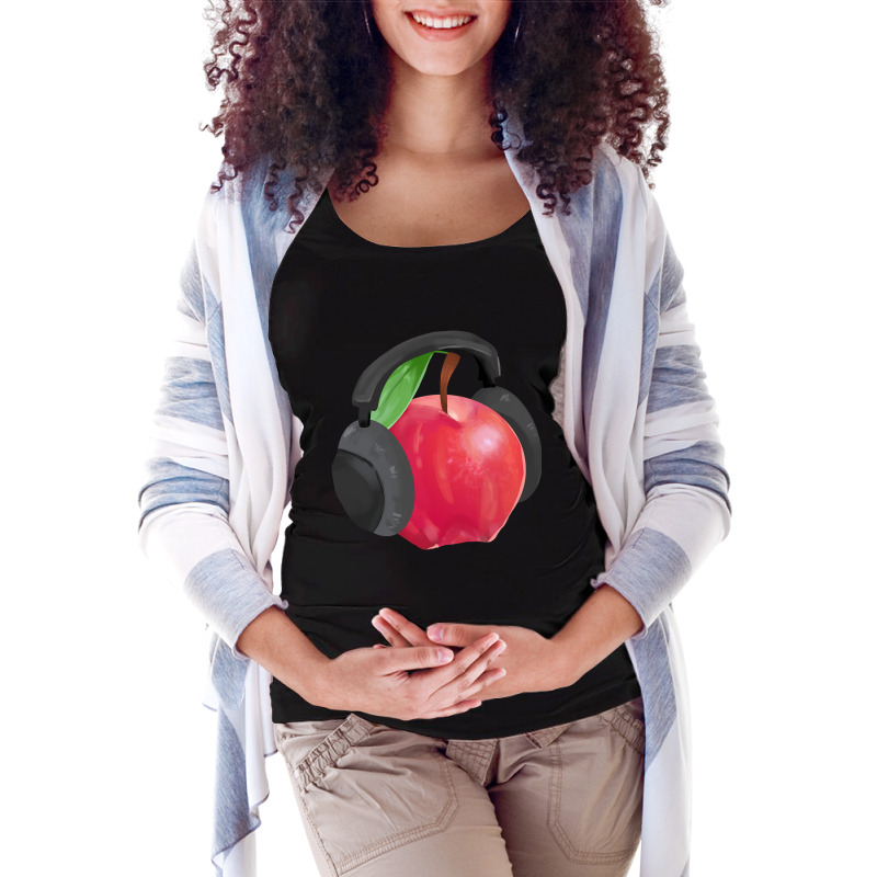 Apple Jammin Maternity Scoop Neck T-shirt by resaleberries875 | Artistshot