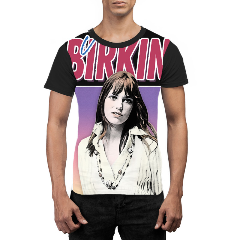 Jane Birkin Design Rétro Francophile Graphic T-shirt | Artistshot