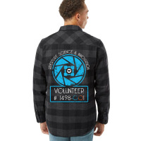 Aperture Science Volunteer & Innovation   For Science Sweatshirt Flannel Shirt | Artistshot