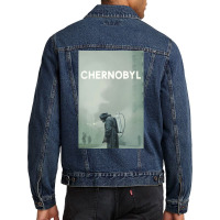 Radiation Poster Humor Men Denim Jacket | Artistshot