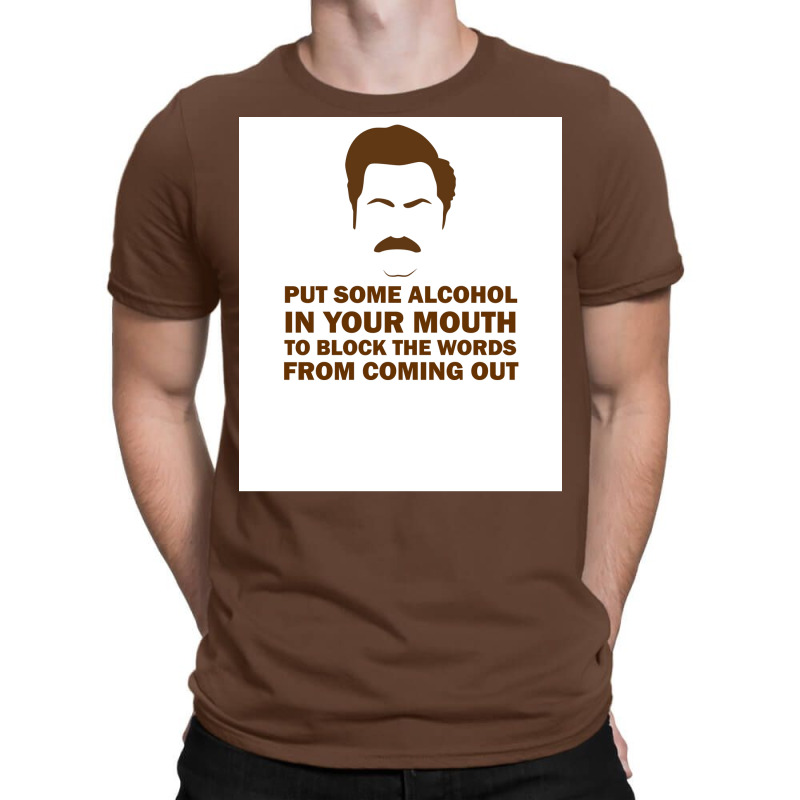 Ron Swanson Poster Girl T-shirt | Artistshot