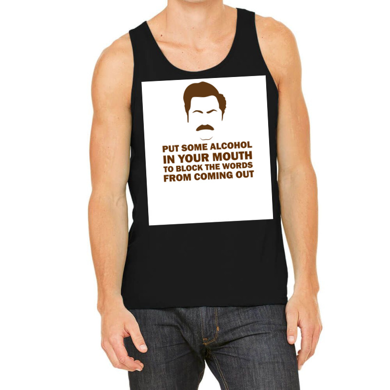 Ron Swanson Poster Girl Tank Top | Artistshot