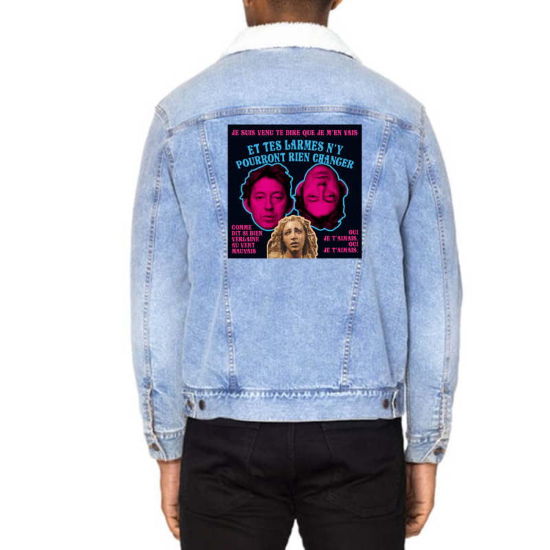 Je Suis Venu Je Te Dirai Que Je M'en Vais Unisex Sherpa-lined Denim Jacket | Artistshot