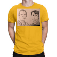 Peep Show Icature Poster 70s (1) T-shirt | Artistshot