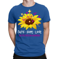 Faith Hope Love Multiple Myeloma Awareness Support Multiple Myeloma Wa T-shirt | Artistshot