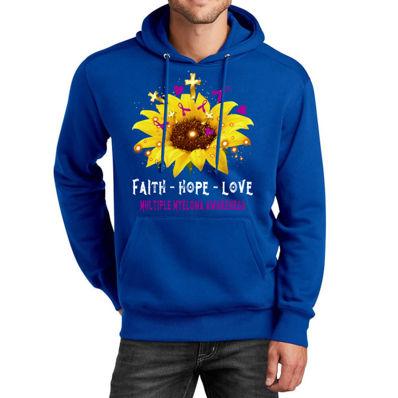 Faith Hope Love Multiple Myeloma Awareness Support Multiple Myeloma Wa Unisex Hoodie by cojtihoskinc | Artistshot