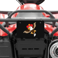 American Bald Eagle Chibi Anime Firefighter Atv License Plate | Artistshot