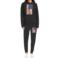 American Flag Aztec Bull Skull Cowgirl Rodeo Boho Girl Hoodie & Jogger Set | Artistshot