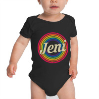 Jeni - Retro Rainbow Faded-style Baby Bodysuit | Artistshot