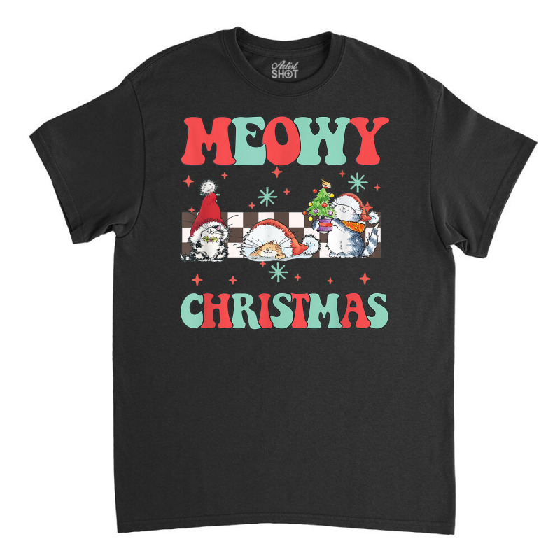 Merry Christmas Cute Cats Funny Ugly Christmas Cat Lover Classic T-shirt | Artistshot