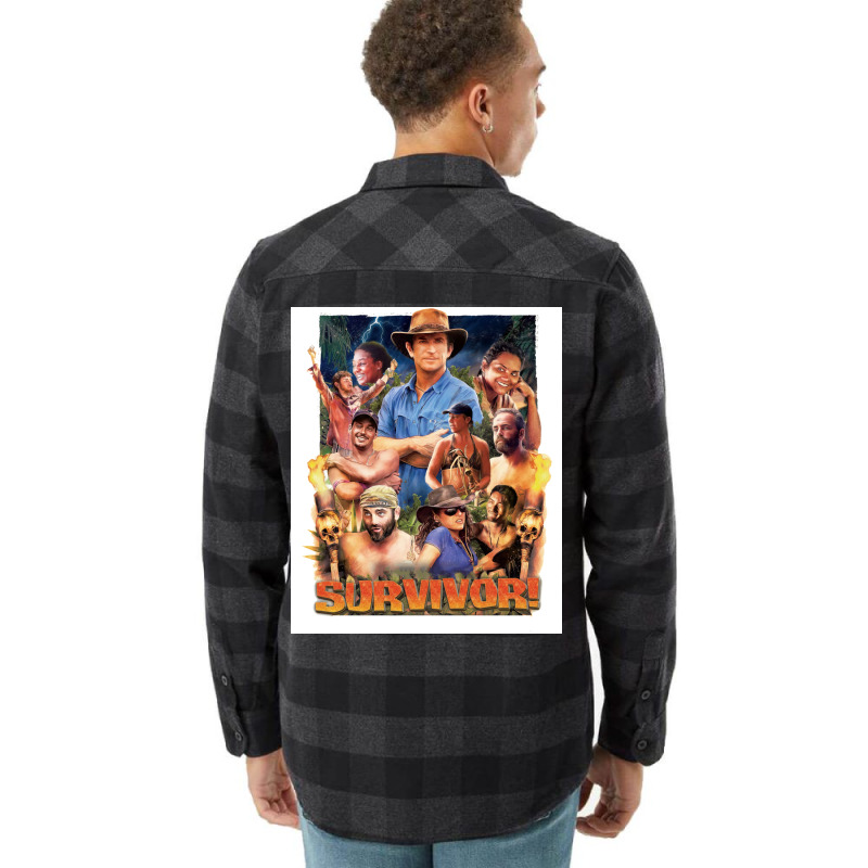 Survivor Epic Poster Nostalgia Flannel Shirt | Artistshot