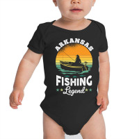 Arkansas Fishing Legend Usa Fisher Gifts Baby Bodysuit | Artistshot