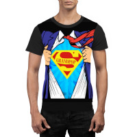 Grandpop Superhero Grandpa Ripped Graphic T-shirt | Artistshot