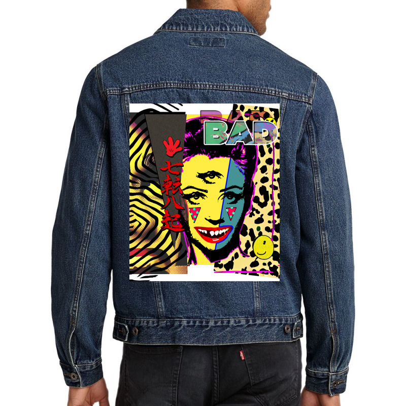 Bad Bad Chemical Spill Hipster Leopard Design With Clown Acid Men Denim Jacket by denverhumans58 | Artistshot