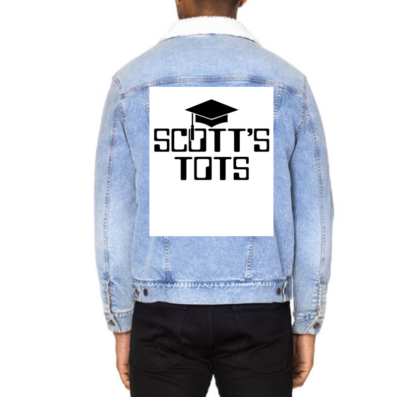 The Office Scottx27s Tots Poster Boy Unisex Sherpa-lined Denim Jacket | Artistshot