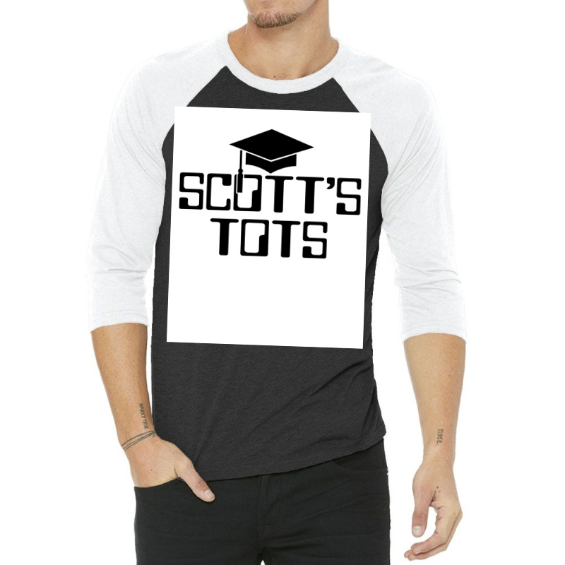 The Office Scottx27s Tots Poster Boy 3/4 Sleeve Shirt | Artistshot