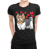 Dog Lover T  Shirt Biewer Yorkshire Terrier Dogs T  Shirt Ladies Fitted T-shirt | Artistshot