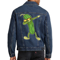 Dabbing Pickle Dancing Cucumber Gift Pickleball T Shirt Men Denim Jacket | Artistshot