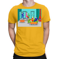 Retro 1960s Classic Television Poster Yellow (1) T-shirt | Artistshot