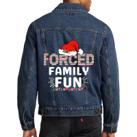 Forced Family Fun Matching Christmas Santa Costume Men Denim Jacket | Artistshot