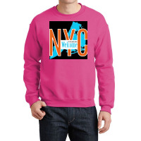 Welcome To The Good Place New York Poster Green Crewneck Sweatshirt | Artistshot