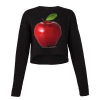 Apple Halftone Cropped Sweater | Artistshot