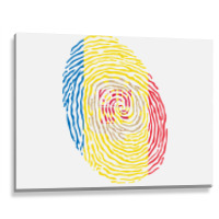 Andorra Fingerprint Metal Print Horizontal | Artistshot