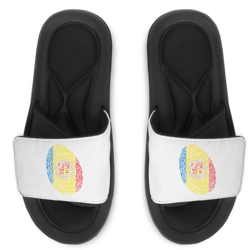 Andorra Fingerprint Slide Sandal by mysofiazo | Artistshot