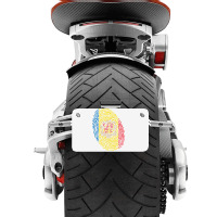 Andorra Fingerprint Motorcycle License Plate | Artistshot