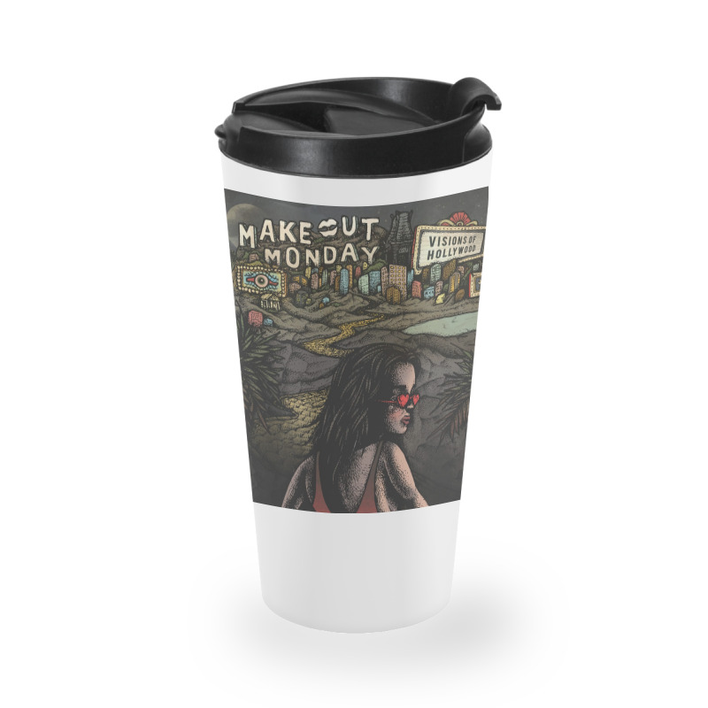 Make Out Monday Visions Of Hollywood Album Cover Poster Travel (1) Travel Mug | Artistshot