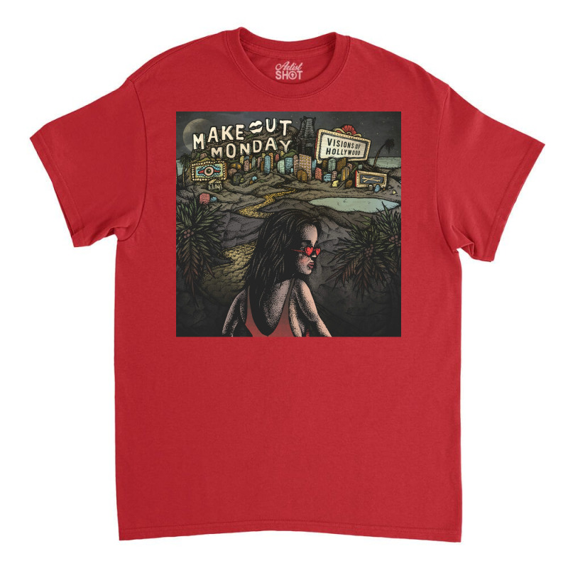 Make Out Monday Visions Of Hollywood Album Cover Poster Travel (1) Classic T-shirt | Artistshot