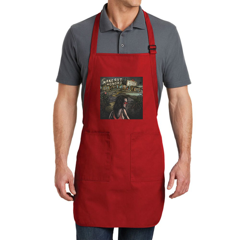 Make Out Monday Visions Of Hollywood Album Cover Poster Travel (1) Full-length Apron | Artistshot