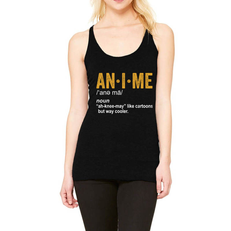 Anime Dictionary Funny Anime Definition Anime Love Racerback Tank by nobita1990_store | Artistshot