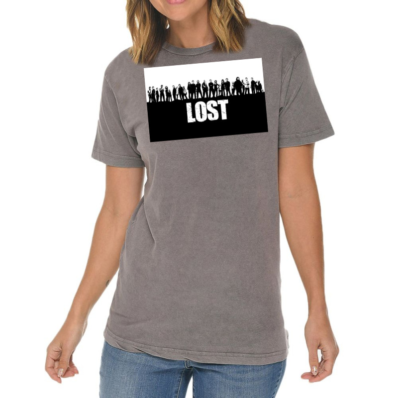 Lost Poster Girl (1) Vintage T-Shirt by nanzolveyt | Artistshot